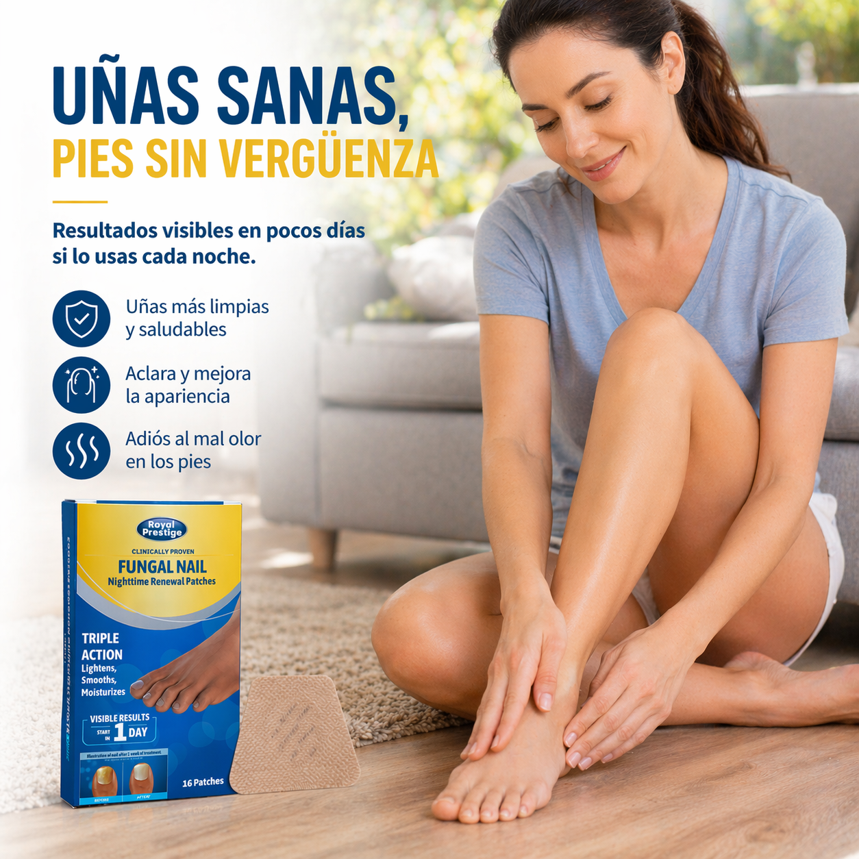 PARCHE DE HONGO FUNGAL NAIL™ 16 unidades - Elimina la infección de uñas por hongos