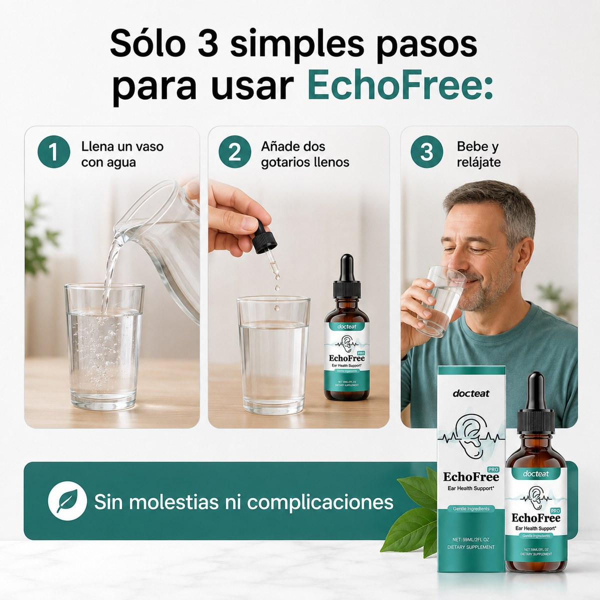EchoFree™ - solución para tinnitus, pitidos y zumbido de oídos