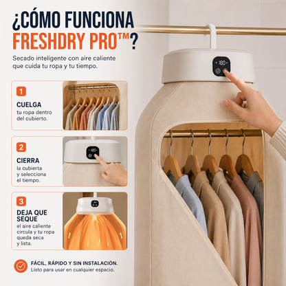 Secadora Ropa Portátil FreshDry Pro™ | Secado ultra rápido sin gastar de más