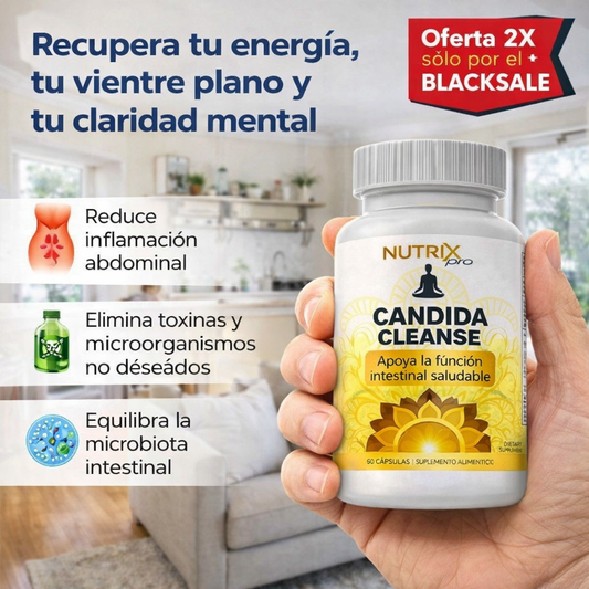 CANDIDA CLEANSE™ - Reduce antojos, hinchazón y fatiga