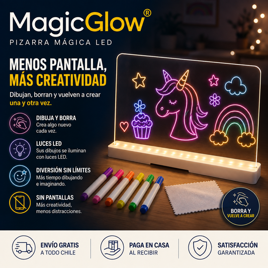 MagicGlow®  — Pizarra LED Mágica