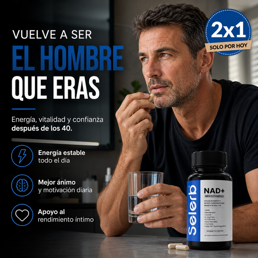 SELERB NAD+ MEN´S COMPLEX - Energía y Vitalidad Masculina